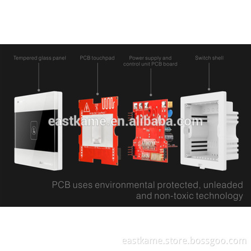 Wifi switch Touch Smart Wall Switch for 433MHZ system